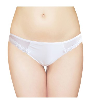 Low Rise Mesh Thongs White 2102